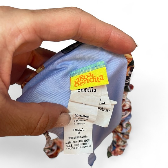 Agua Bendita Floral Bikini Size Small/Medium - Picture 8 of 8